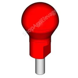 Accessoire pour bovins : boule rouge male pour manette de commande axial