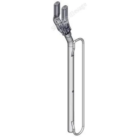 Accessoire pour bovins : bras mobile axial ii nu (tringle demi-lune 36mm)