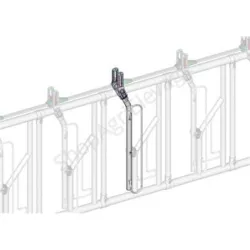Accessoire pour bovins : bras mobile axial ii nu (tringle demi-lune 36mm)