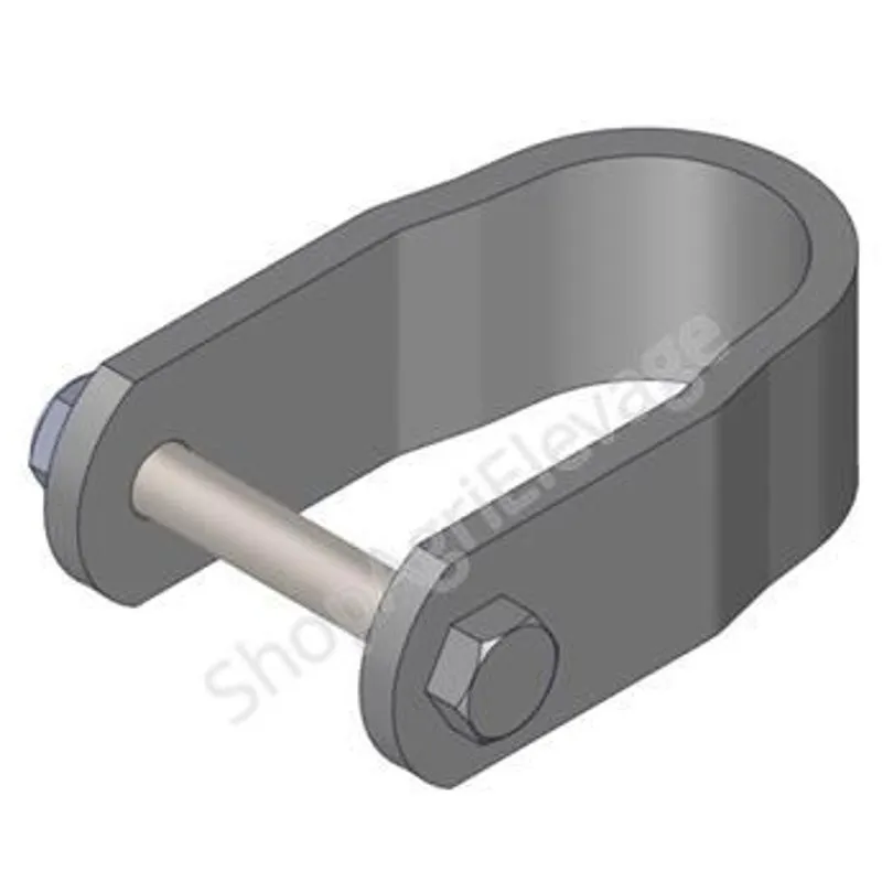 Barriere pour bovins : bride pour fixation angle panel d.50mm