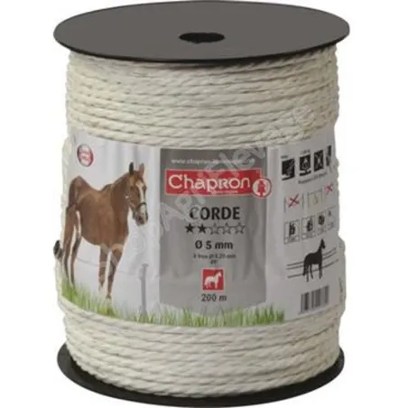 CORDE Ø 5 mm BLANC   - Cloture