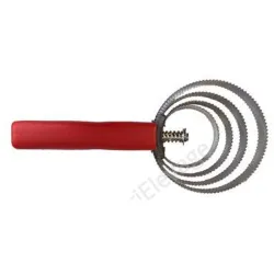 Etrille métal ronde manche gel - KERBL - Equipements pour les chevaux