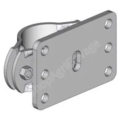 Bride ronde d.76mm complete fixation muret ovin - Barriere - Ovin / Caprin