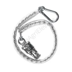 Longe d’attache en chaîne gainée de plastique transparent KERBL