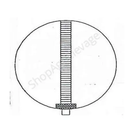 Le réseau de ventilation adaptable pour cellule existante, vue de face et de la marque MSE.