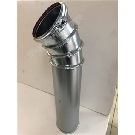 Sortie orientable comprenant 3 coude a 15degre + 1 tuyau 50 cm : Vis a grain pour Transport d aliment