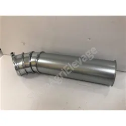 Sortie orientable comprenant 3 coude a 15degre + 1 tuyau 50 cm : Vis a grain pour Transport d aliment