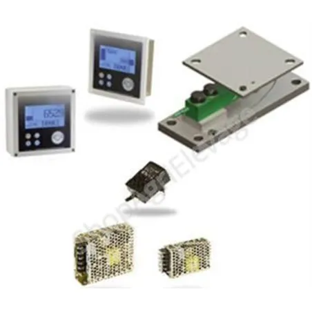 Kit pesage pour 2 silos 3 pieds platine standard jauges 7500 kg avec memorisation des consommations