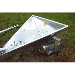 Vis galvanisee avec tremie sur roues : Vis a grain pour Transport d aliment