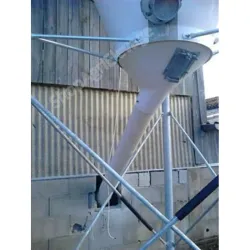 Vu du boîtard installé sur le silo MSE avec la vis fixée.