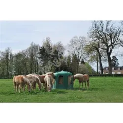 Cloche à foin grand modèle sans fond pour chevaux et bovins La Gée