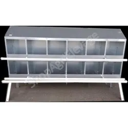 Pondoir 12 trous ramassage arrière - Volaille
