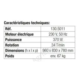 Brosse à vaches EASYCLEANER, 230V, 50Hz - Soins - Bovins