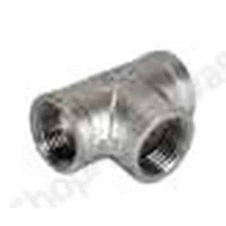 Raccord TE égal femelle 90° ½", ¾" ou 1" en Inox - Abreuvement