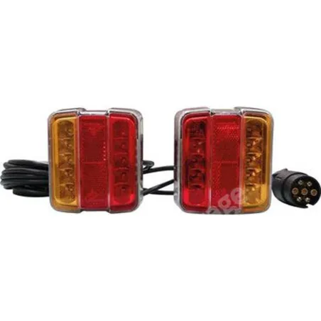 kit signalisation lanterne led feux magnétique carres - Signalisation auto - tracteur