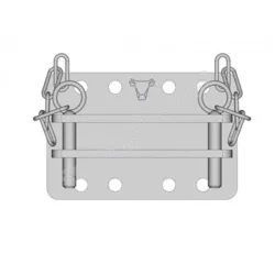 Accessoire pour bovins : chape double
