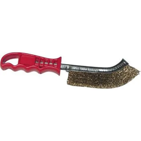 Brosse métallique avec manche plastique