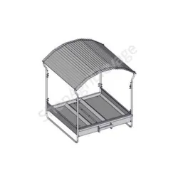 Ratelier pour bovins : chassis 4 faces sans cote