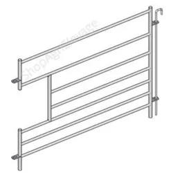 Claie ovin 7 lisses h.1m avec decoupe abreuvoir avec broche - Barriere - Ovin / Caprin
