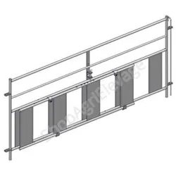 Claie ovin 7 lisses h.1m l.2m passage d’agneau avec broche - Barriere - Ovin / Caprin