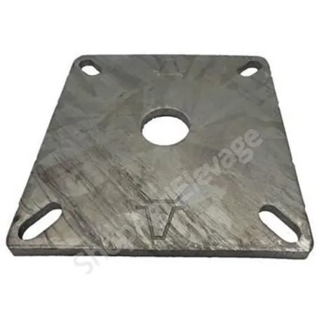 Accessoire pour bovins : contre platine seule 200x200x8mm