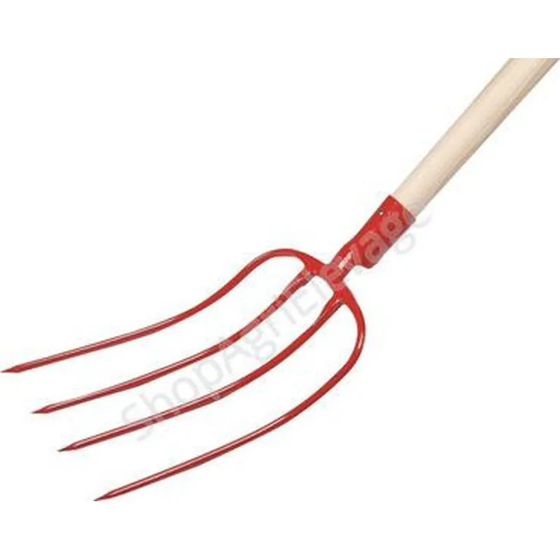 Fourche à fumier dents 33 cm avec manche bois