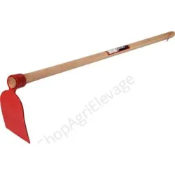 Houe ronde 14 cm avec manche bois 110 cm