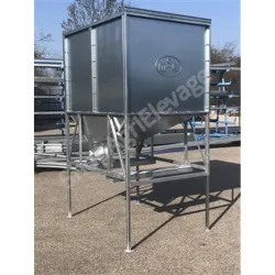 Container galvanisé avec toit 2m³ - Stockage des grains - céréales