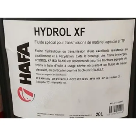 Huile de transmissions HYDROL XF - HAFA Lubrifiant