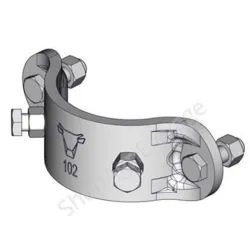 Accessoire pour bovins : demi bride ronde anti rotation