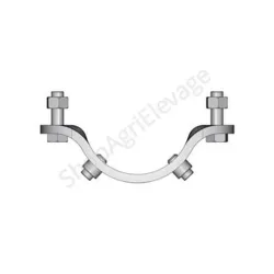 Accessoire pour bovins : demi bride ronde anti rotation