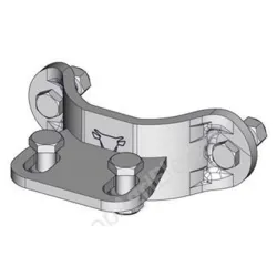 Demi bride trefle d.102mm fixation cornadis - Accessoire - Bovins