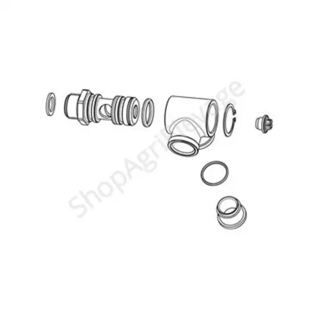 Ensemble complet de raccord tournant 3/4” pour abreuvoirs inox La Buvette