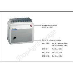 Bloc de puissance pour chauffage ou ventilateur SODALEC