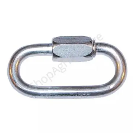 Maillon rapide acier zingué 14 mm – Blister