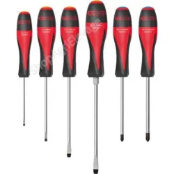 Jeu de 6 tournevis ULTIMATE 4 fente + 2 phillips - Outillage