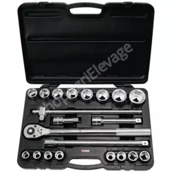 Coffret de douilles et accessoires 3/4"