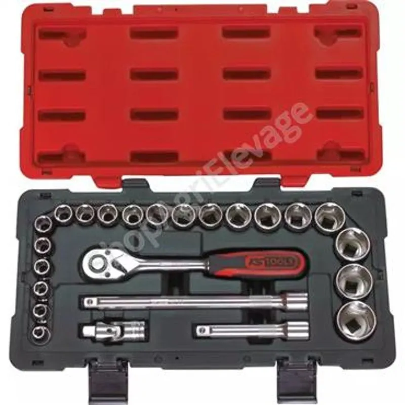 Coffret de douilles et accessoires 3/4"