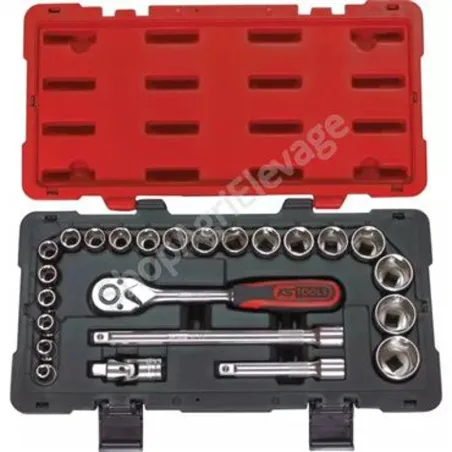 Coffret de douilles et accessoires 3/4"