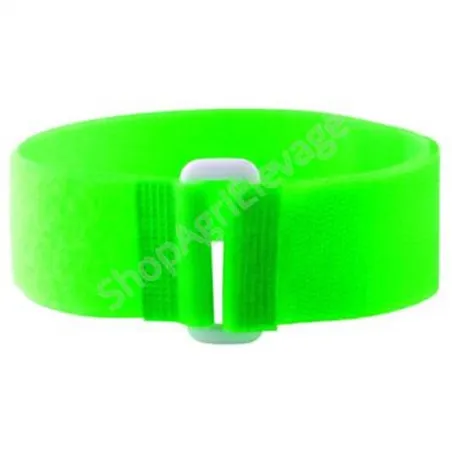 Bracelets auto-agrippants fluo avec passant
