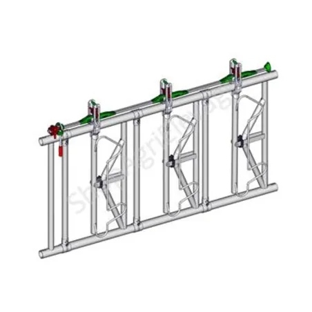 Ratelier pour bovins : element 3 places type safety iv ratelier 4 faces