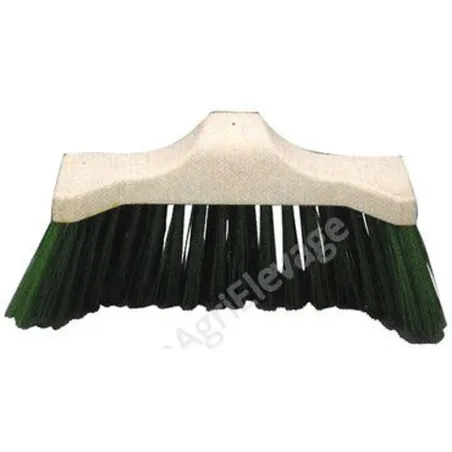 Balai de cantonnier PVC rouge 32 cm sans manche