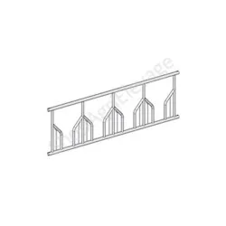 Ratelier pour bovins : element 4 places type feston ratelier big ball