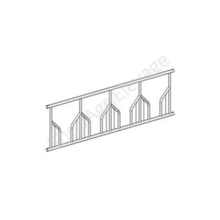 Ratelier pour bovins : element 4 places type feston ratelier big ball