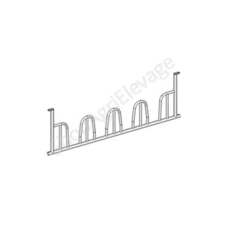 Ratelier pour bovins : element 4 places type ptf ratelier big ball