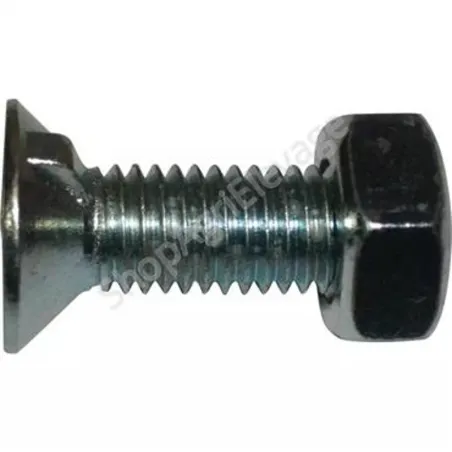 Boulon pour charrue Naud de taille 12x35 mm, vue de face
