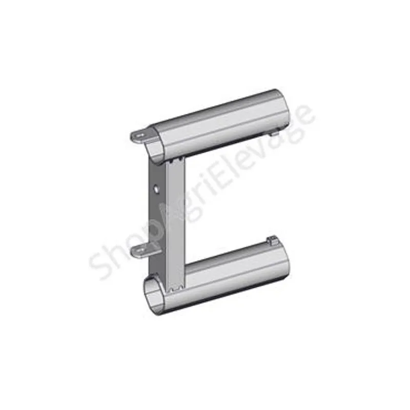 Embout d'engraissement pour les panneaux 2 tubes, vu de profil, de la marque Jourdain.