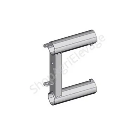 Embout d'engraissement pour les panneaux 2 tubes, vu de profil, de la marque Jourdain.