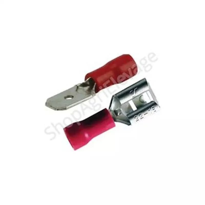 Assortiment de cosse plate mâle - femelle  : éclairage  pour tracteur