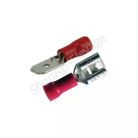 Assortiment de cosse plate mâle - femelle  : éclairage  pour tracteur